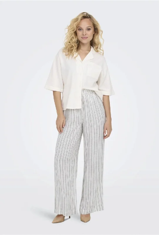 ONLY TOKYO STRIPE LINEN PANTS