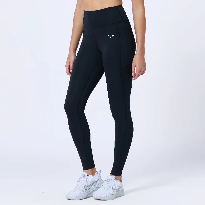 Essential High Waisted Leggings 27"  - Black