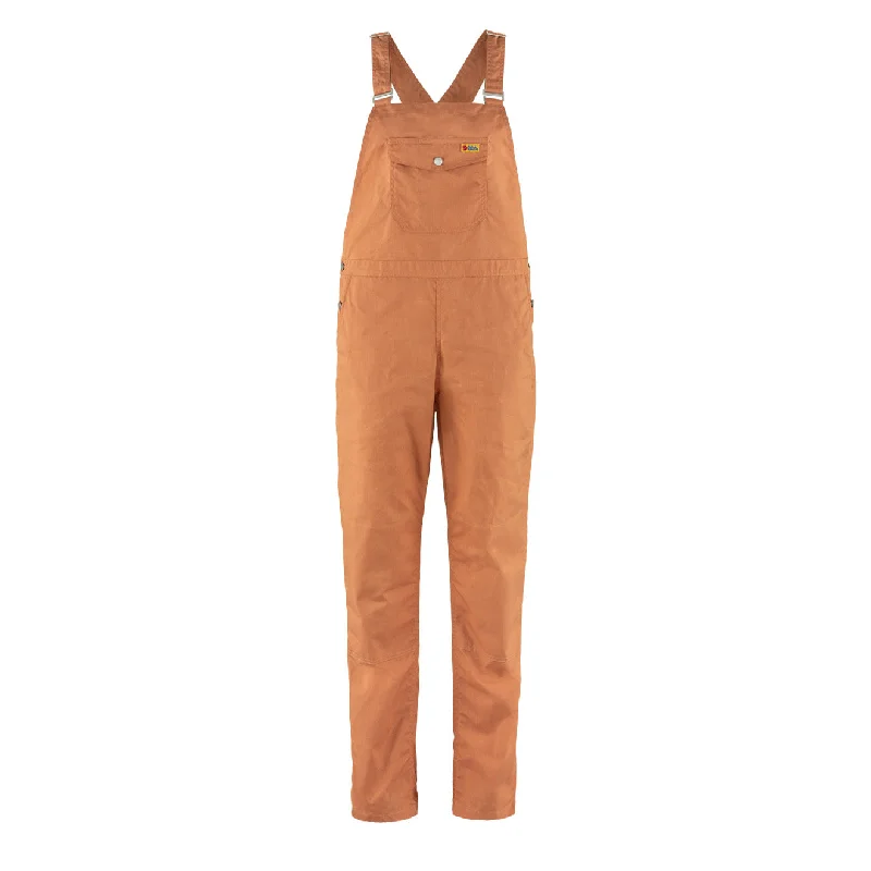 Fjallraven Womens Vardag Dungaree Trousers Desert Brown