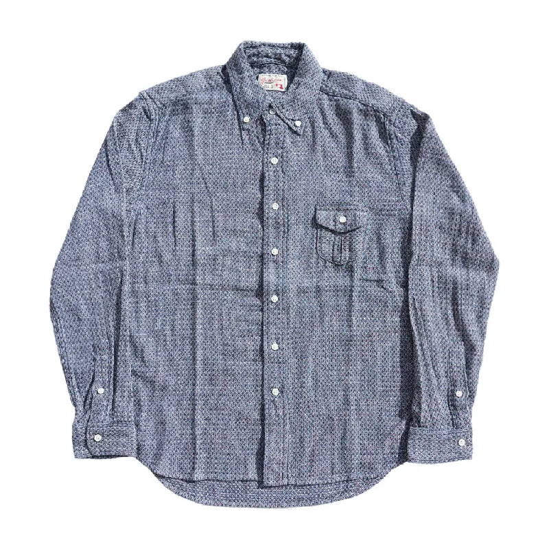 Graphzero Light Indigo Jacquard Shirt