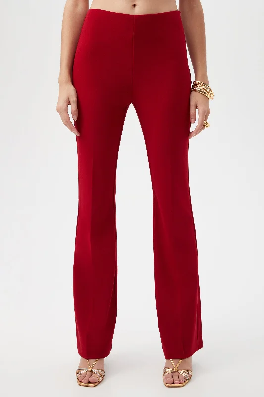 Jacoba Crepe Knit Tailored Bootcut Pant