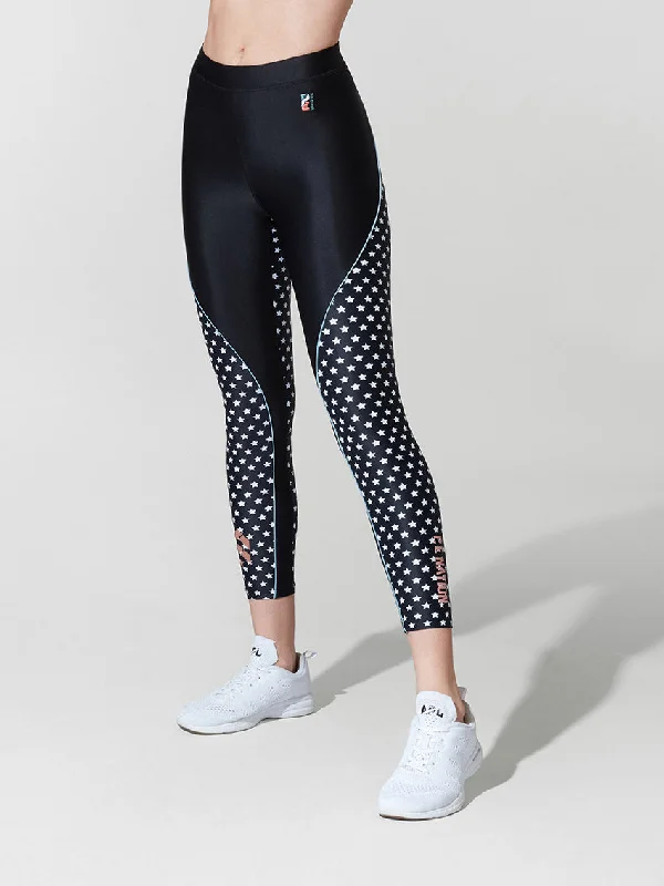 PE NATION STAR PRINT DOMINION LEGGING