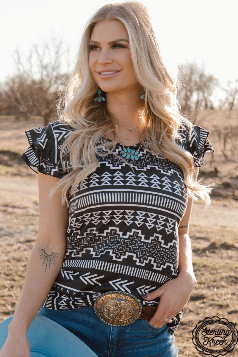 Sterling Kreek Tribal Queen Top