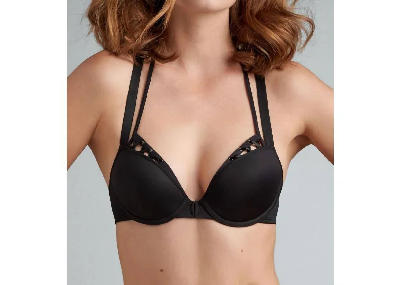 Angel Of Harlem Push Up Bra In Black