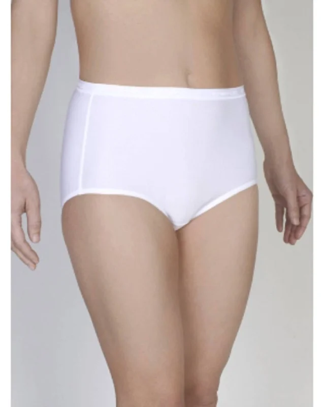 Give-N-Go Full Cut Brief In White