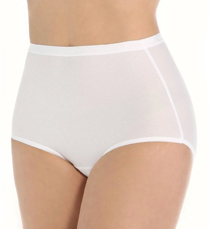 Give-N-Go Full Cut Brief Panty In White