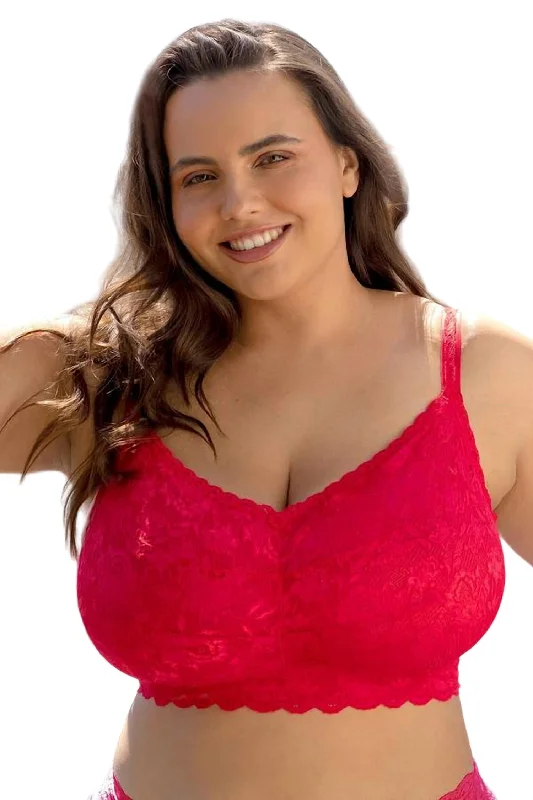 Never Say Never Ultra Curvy Sweetie Bralette In Mystic Red