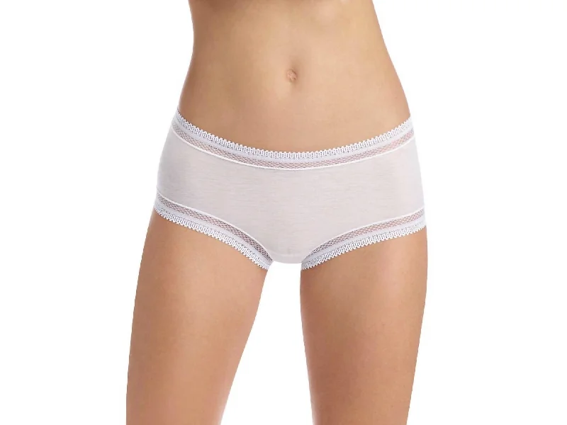 Pure Pima Girlshort Panty In White