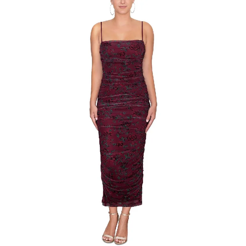 Rachel Rachel Roy Womens Helena Floral Long Cocktail and Party Dress