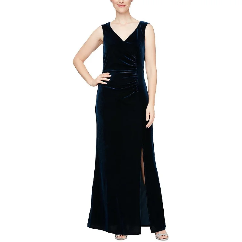 SLNY Womens Plus Embellished Midi Cocktail And Party Dress