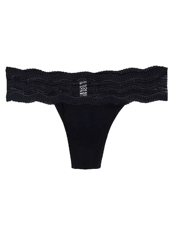 Women's Dolce Thong Panty In Black