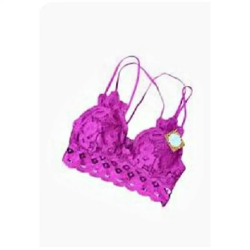 Women's Lace Bralette In Violet