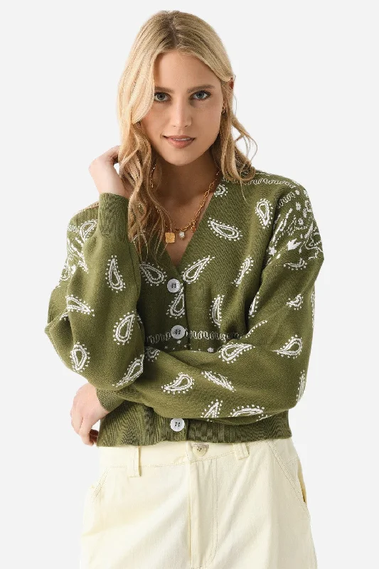 Berenice Gactus Cardigan in Khaki