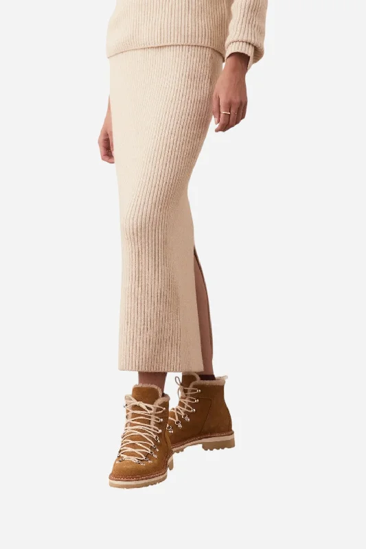 Marine Layer Isla Sweater Skirt in Cream