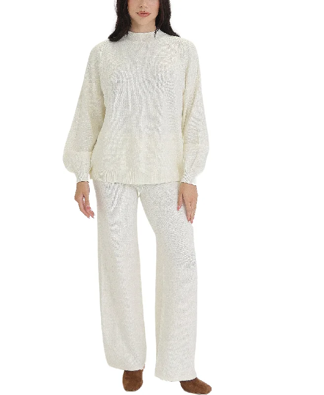 Textured Sweater & Pants Set - 2 Pc Set